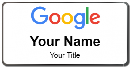 Custom name badges for Google