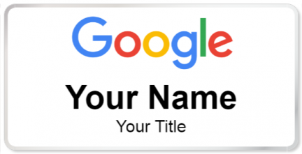 Custom name badges for Google