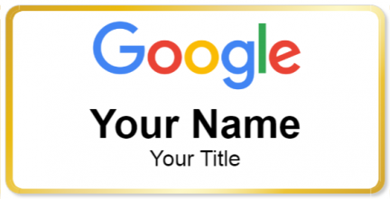Custom name badges for Google