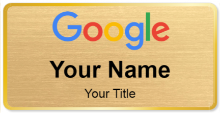 Custom name badges for Google