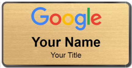 Custom name badges for Google