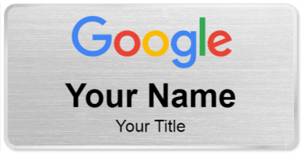 Custom name badges for Google