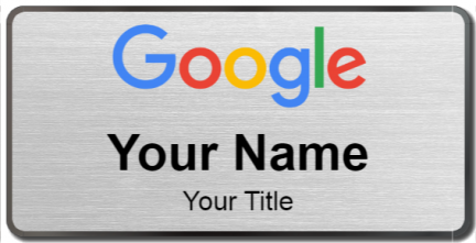 Custom name badges for Google
