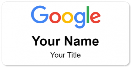 Custom name badges for Google