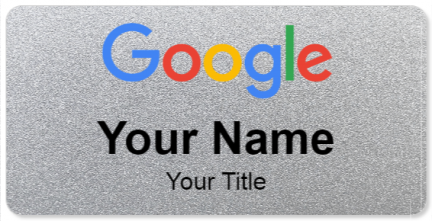 Custom name badges for Google