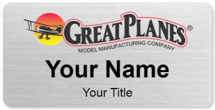 Custom name badges for Great Planes