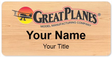 Custom name badges for Great Planes