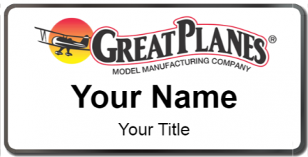 Custom name badges for Great Planes