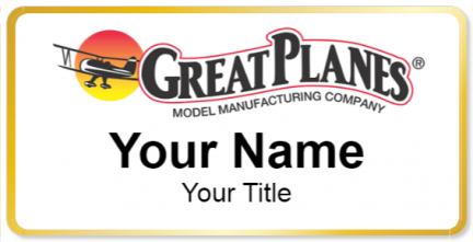 Custom name badges for Great Planes