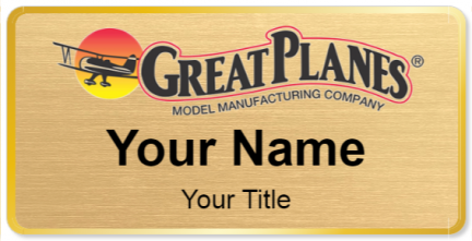 Custom name badges for Great Planes