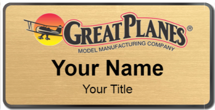 Custom name badges for Great Planes