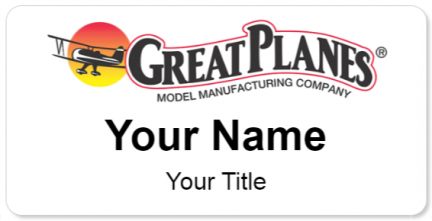 Custom name badges for Great Planes
