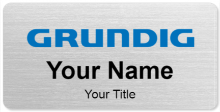 Custom name badges for Grundig