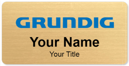 Custom name badges for Grundig