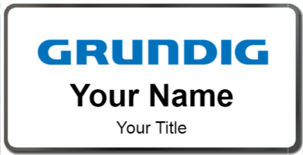 Custom name badges for Grundig