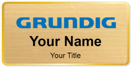 Custom name badges for Grundig