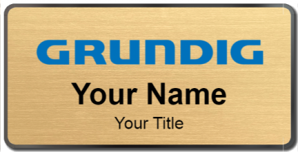 Custom name badges for Grundig