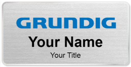 Custom name badges for Grundig