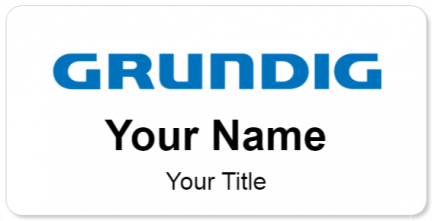 Custom name badges for Grundig