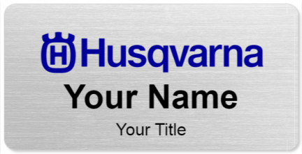 Custom name badges for Husqvarna