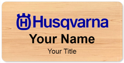 Custom name badges for Husqvarna