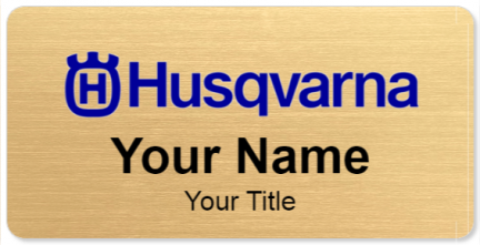 Custom name badges for Husqvarna
