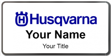 Custom name badges for Husqvarna
