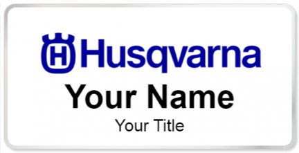 Custom name badges for Husqvarna