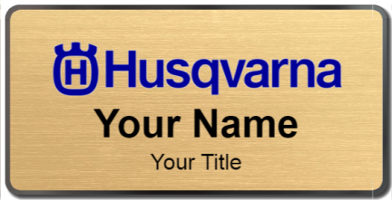 Custom name badges for Husqvarna