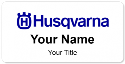 Custom name badges for Husqvarna