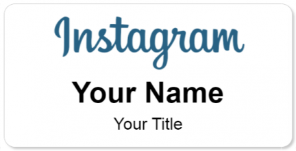 Custom name badges for Instagram