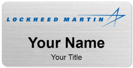 Custom name badges for Lockheed Martin