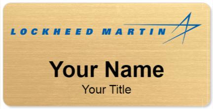 Custom name badges for Lockheed Martin