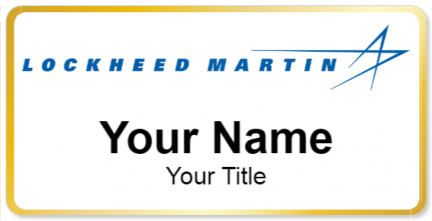 Custom name badges for Lockheed Martin