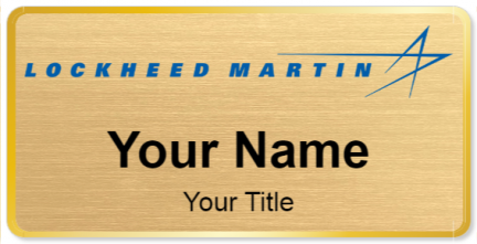 Custom name badges for Lockheed Martin
