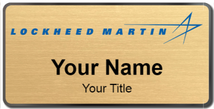 Custom name badges for Lockheed Martin