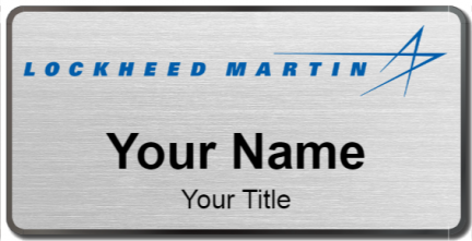 Custom name badges for Lockheed Martin
