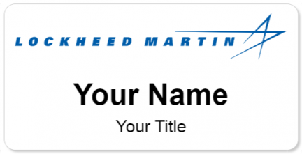 Custom name badges for Lockheed Martin