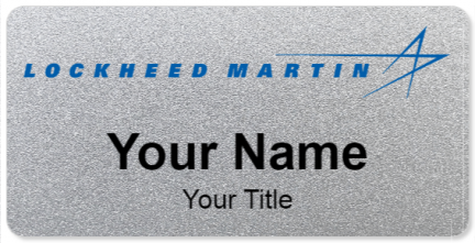 Custom name badges for Lockheed Martin
