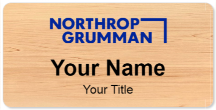 Custom name badges for Northrop Gruman