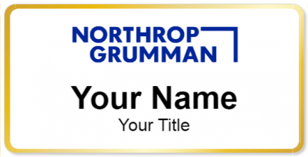Custom name badges for Northrop Gruman