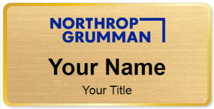 Custom name badges for Northrop Gruman