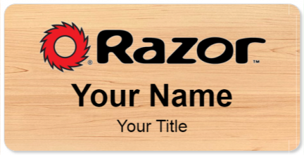Custom name badges for Razor