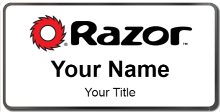Custom name badges for Razor
