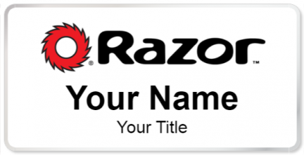 Custom name badges for Razor