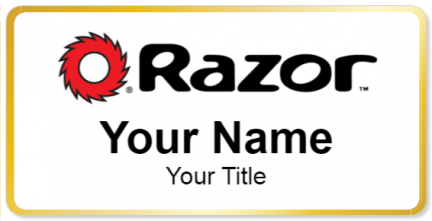 Custom name badges for Razor
