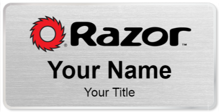 Custom name badges for Razor