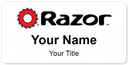 Custom name badges for Razor