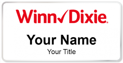 Custom name badges for Winn Dixie