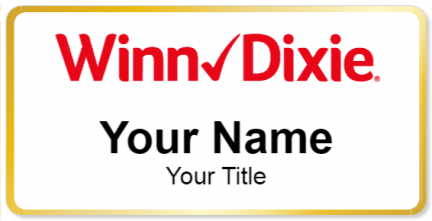 Custom name badges for Winn Dixie